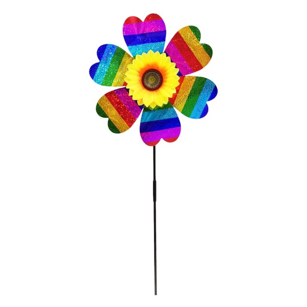 ΑΝΕΜΟΜΥΛΟΣ ΠΟΛΥΧΡΩΜΟΣ ΜΕ ΛΟΥΛΟΥΔΙ 69CM 1228-21